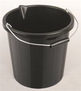 WR15BL-- black builders bucket