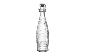 Glacier Bottle with Clear Clip Lid - 1L - Case 6