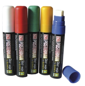 3567 15mm Chisel Tip Mixed Colours Liquid Chalk Pen PK5