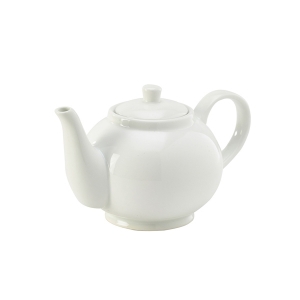 Genware Porcelain Teapot - 45cl/15.75oz - Case of 6 