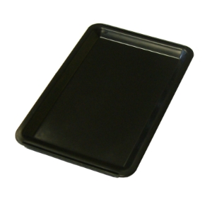 3589 Black Plastic Tip Tray - Plain