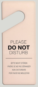 Do Not Disturb/This Room is Ready for Cleaning Sign - 23cm x 9.5cm  - Case of 200