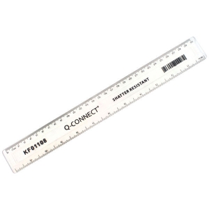 Ruler - 30cm - Clear - Shatterproof